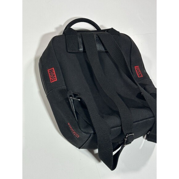 Loungefly Disney Marvel Red Embroidered Black Canvas Square Backpack Bag Pack main image 11